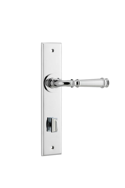 Iver Verona Door Lever Chamfered Latch Pair, Passage Kit, Privacy Kit , Entrance Kit with High Security Lock -Polished Chrome