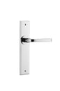 Iver Annecy Door Lever Chamfered Latch Pair, Passage Kit, Privacy Kit , Entrance Kit with High Security Lock -Polished Chrome