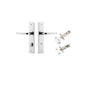 Iver Annecy Door Lever Chamfered Latch Pair, Passage Kit, Privacy Kit , Entrance Kit with High Security Lock -Polished Chrome