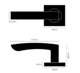 Windsor Premium NZ Futura Elite - Corbel Passage Set - Matt Black ,Brushed Nickel & Powder Coat