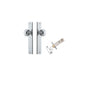 Iver Guildford Door Knob Rectangular Latch Pair, Passage Kit, Privacy Kit , Entrance Kit with High Security Lock -Polished Chrome