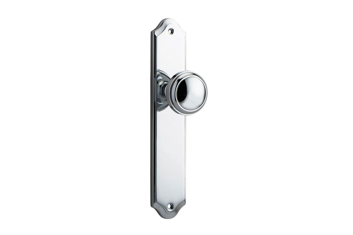Iver Paddington  Door Knob Shouldered Latch Pair, Passage Kit, Privacy Kit , Entrance Kit with High Security Lock - Polished Chrome