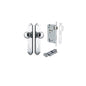 Iver Paddington  Door Knob Shouldered Latch Pair, Passage Kit, Privacy Kit , Entrance Kit with High Security Lock - Polished Chrome