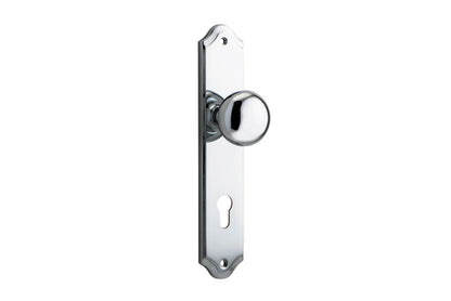 Iver Cambridge Door Knob Shouldered Latch Pair, Passage Kit, Privacy Kit , Entrance Kit with High Security Lock -Polished Chrome