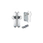 Iver Cambridge Door Knob Shouldered Latch Pair, Passage Kit, Privacy Kit , Entrance Kit with High Security Lock -Polished Chrome