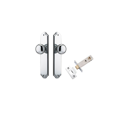 Iver Cambridge Door Knob Shouldered Latch Pair, Passage Kit, Privacy Kit , Entrance Kit with High Security Lock -Polished Chrome
