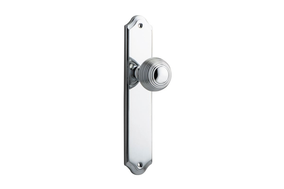 Iver Guildford Door Knob Shouldered Latch Pair, Passage Kit, Privacy Kit , Entrance Kit with High Security Lock - Polished Chrome
