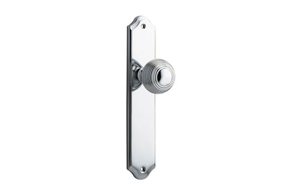 Iver Guildford Door Knob Shouldered Latch Pair, Passage Kit, Privacy Kit , Entrance Kit with High Security Lock - Polished Chrome