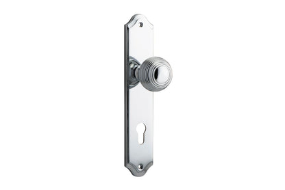 Iver Guildford Door Knob Shouldered Latch Pair, Passage Kit, Privacy Kit , Entrance Kit with High Security Lock - Polished Chrome