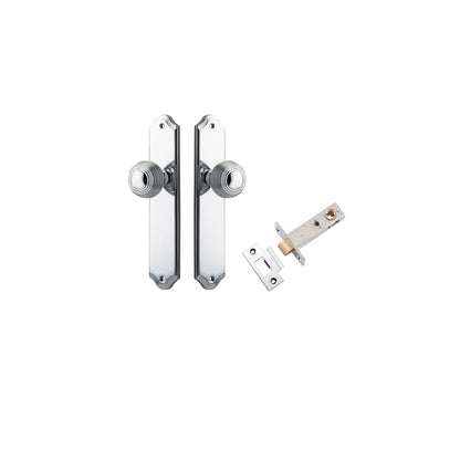 Iver Guildford Door Knob Shouldered Latch Pair, Passage Kit, Privacy Kit , Entrance Kit with High Security Lock - Polished Chrome