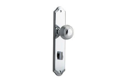 Iver Guildford Door Knob Shouldered Latch Pair, Passage Kit, Privacy Kit , Entrance Kit with High Security Lock - Polished Chrome