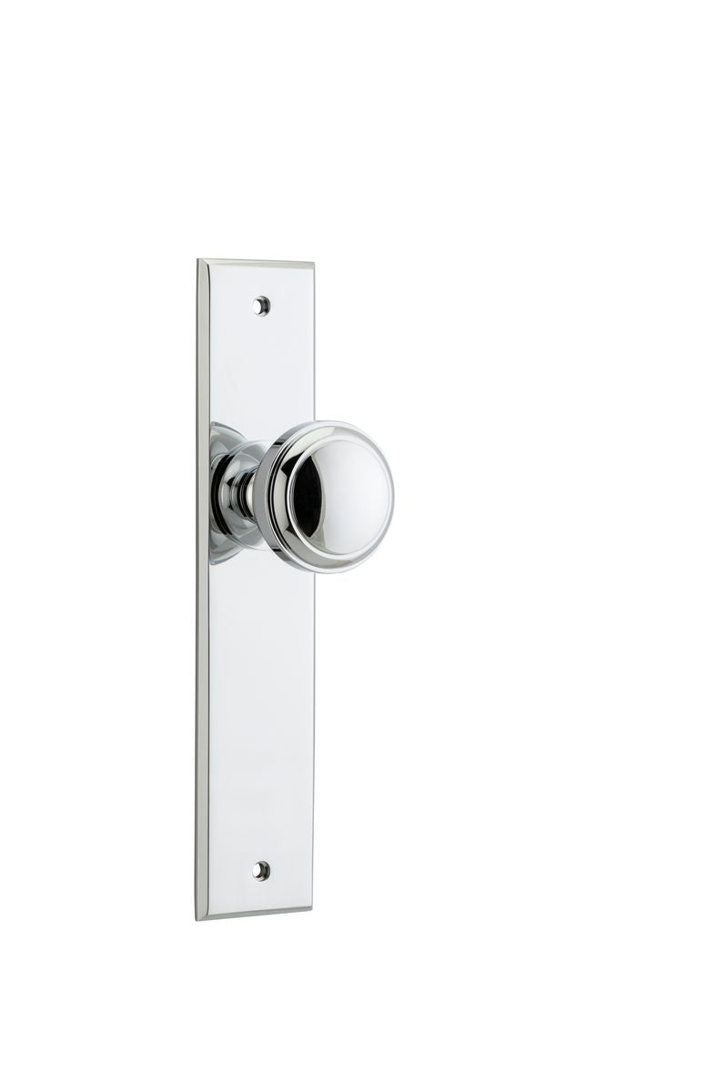 Iver Paddington  Door Knob Chamfered Latch Pair, Passage Kit, Privacy Kit , Entrance Kit with High Security Lock - Polished Chrome