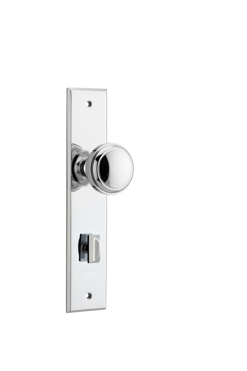 Iver Paddington  Door Knob Chamfered Latch Pair, Passage Kit, Privacy Kit , Entrance Kit with High Security Lock - Polished Chrome