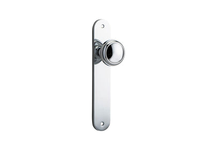 Iver Paddington  Door Knob Oval Latch Pair, Passage Kit, Privacy Kit , Entrance Kit with High Security Lock - Polished Chrome