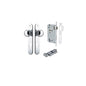 Iver Paddington  Door Knob Oval Latch Pair, Passage Kit, Privacy Kit , Entrance Kit with High Security Lock - Polished Chrome