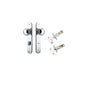 Iver Paddington  Door Knob Oval Latch Pair, Passage Kit, Privacy Kit , Entrance Kit with High Security Lock - Polished Chrome