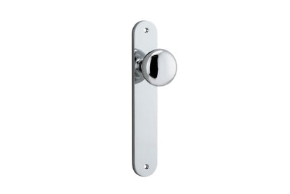 Iver Cambridge Door Knob Oval Concealed Fix Pair, Passage Kit, Privacy Kit , Entrance Kit with High Security Lock - Polished Chrome