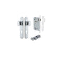 Iver Cambridge Door Knob Oval Concealed Fix Pair, Passage Kit, Privacy Kit , Entrance Kit with High Security Lock - Polished Chrome