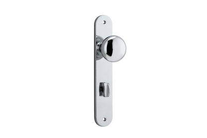 Iver Cambridge Door Knob Oval Concealed Fix Pair, Passage Kit, Privacy Kit , Entrance Kit with High Security Lock - Polished Chrome