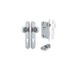 Iver Guildford Door Knob Oval Latch Pair, Passage Kit, Privacy Kit , Entrance Kit with High Security Lock -Polished Chrome
