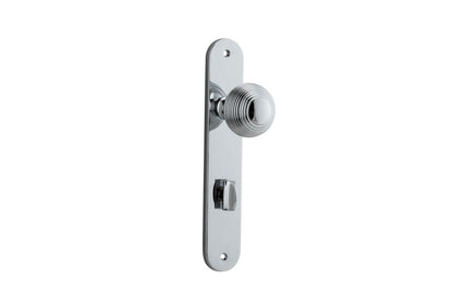 Iver Guildford Door Knob Oval Latch Pair, Passage Kit, Privacy Kit , Entrance Kit with High Security Lock -Polished Chrome