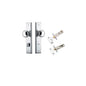 Iver Paddington  Door Knob Stepped Latch Pair, Passage Kit, Privacy Kit , Entrance Kit with High Security Lock - Polished Chrome