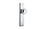 Iver Cambridge Door Knob Stepped Latch Pair, Passage Kit, Privacy Kit , Entrance Kit with High Security Lock - Polished Chrome