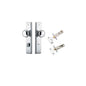 Iver Cambridge Door Knob Stepped Latch Pair, Passage Kit, Privacy Kit , Entrance Kit with High Security Lock - Polished Chrome