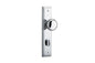 Iver Cambridge Door Knob Stepped Latch Pair, Passage Kit, Privacy Kit , Entrance Kit with High Security Lock - Polished Chrome