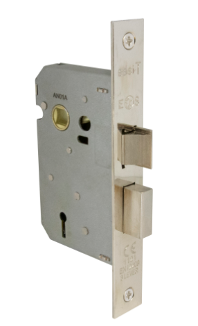 Windsor Premium NZ 45mm 3 Lever Mortice Lock (65mm Case) - Available in 5 Colours : Matt Black ,Chrome Plated ,Polished Brass ,Powder Coat & Powder Coat Antique Bronze