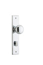 Iver Cambridge Door Knob Chamfered  Latch Pair, Passage Kit, Privacy Kit , Entrance Kit with High Security Lock - Polished Chrome