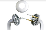 ASSA ABLOY VELOCITY 63MM ROSE ROSE L3 ELEMENT PASSAGE ,PRIVACY & DUMMY HALF SET SATIN CHROME