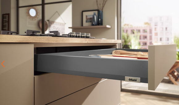 Blum Merivobox Kitset N Height 85.5mm - 40kg , Length 450mm & 500mm