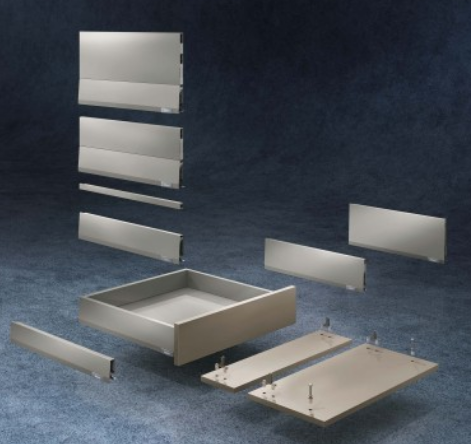 Blum Merivobox Kitset K Height 146mm - 40kg & 70kg  Length Available in 4 sizes : 400mm ,450mm ,500mm & 550mm