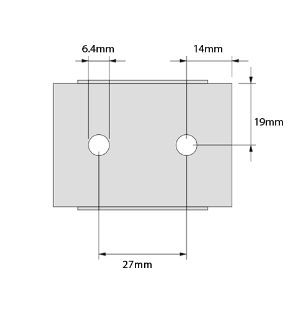 D&D Technologies DD TECH SURECLOSE CENTRE & FLUSH ALUMINIUM MNT NON-SELF CLOSING HINGE