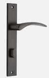 Iver Oxford  Door Lever 10704 Rectangular Backplate Signature Brass - Passage ,Privacy & Entrance