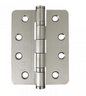 Lohala Hinge Stainless Steel 304 ,2BB 100mm x 75mm x 2.5mm - 1/2" Radius & 1/4" Radius - Fixed Button Pin Satin Finish