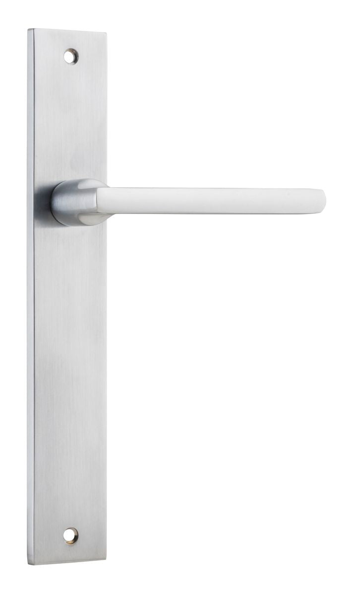 Iver Baltimore Door Knob Rectangular Latch Pair, Passage Kit, Privacy Kit , Entrance Kit with High Security Lock -Brushed Chrome