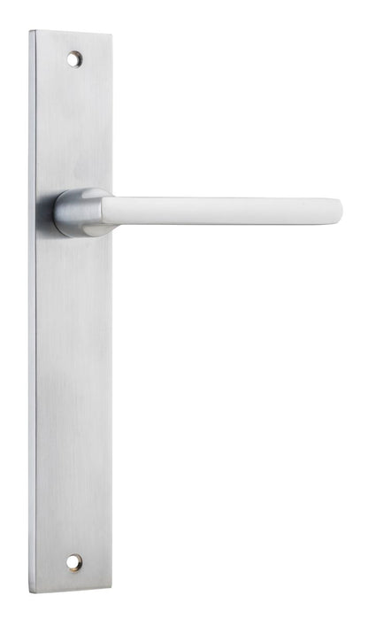 Iver Baltimore Door Knob Rectangular Latch Pair, Passage Kit, Privacy Kit , Entrance Kit with High Security Lock -Brushed Chrome