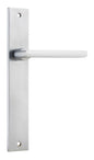 Iver Baltimore Door Knob Rectangular Latch Pair, Passage Kit, Privacy Kit , Entrance Kit with High Security Lock -Brushed Chrome
