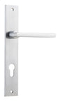 Iver Baltimore Door Knob Rectangular Latch Pair, Passage Kit, Privacy Kit , Entrance Kit with High Security Lock -Brushed Chrome