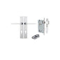 Iver Baltimore Door Knob Rectangular Latch Pair, Passage Kit, Privacy Kit , Entrance Kit with High Security Lock -Brushed Chrome