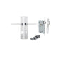 Iver Baltimore Door Knob Rectangular Latch Pair, Passage Kit, Privacy Kit , Entrance Kit with High Security Lock -Brushed Chrome
