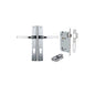 Iver Annecy Door Lever Rectangular Latch Pair, Passage Kit, Privacy Kit , Entrance Kit with High Security Lock - Brushed Chrome