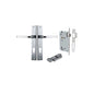 Iver Annecy Door Lever Rectangular Latch Pair, Passage Kit, Privacy Kit , Entrance Kit with High Security Lock - Brushed Chrome