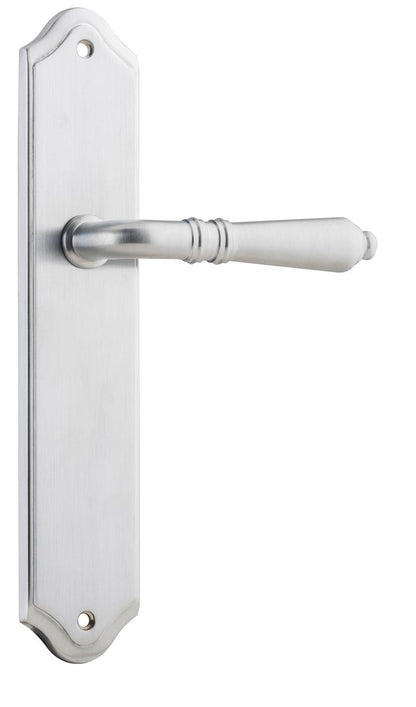 Iver Sarlat  Door Lever Oval Latch Pair, Passage Kit, Privacy Kit , Entrance Kit with High Security Lock - Brushed Chrome