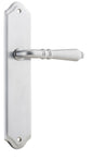 Iver Sarlat  Door Lever Oval Latch Pair, Passage Kit, Privacy Kit , Entrance Kit with High Security Lock - Brushed Chrome