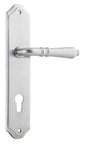 Iver Sarlat  Door Lever Oval Latch Pair, Passage Kit, Privacy Kit , Entrance Kit with High Security Lock - Brushed Chrome