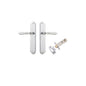 Iver Sarlat  Door Lever Oval Latch Pair, Passage Kit, Privacy Kit , Entrance Kit with High Security Lock - Brushed Chrome