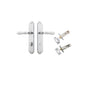 Iver Sarlat  Door Lever Oval Latch Pair, Passage Kit, Privacy Kit , Entrance Kit with High Security Lock - Brushed Chrome